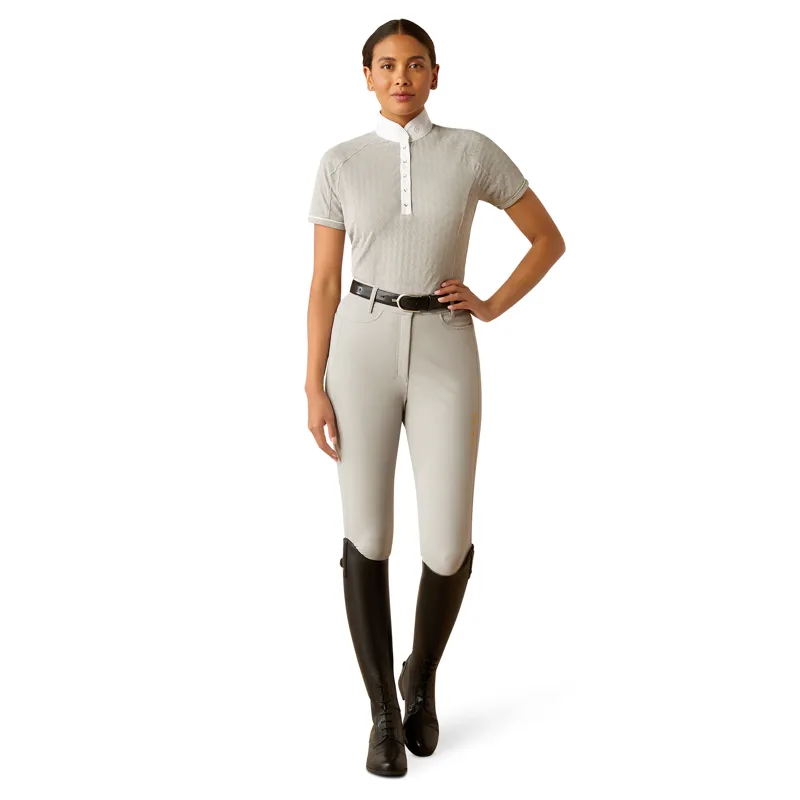 Ariat Ladies Showstopper X Show Shirt - Silver Sconce-3