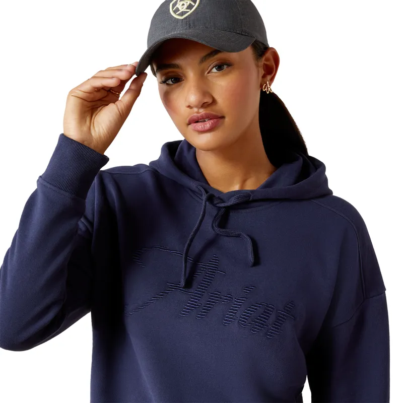 Ariat Ladies Just Hoodie - Navy Eclipse-2
