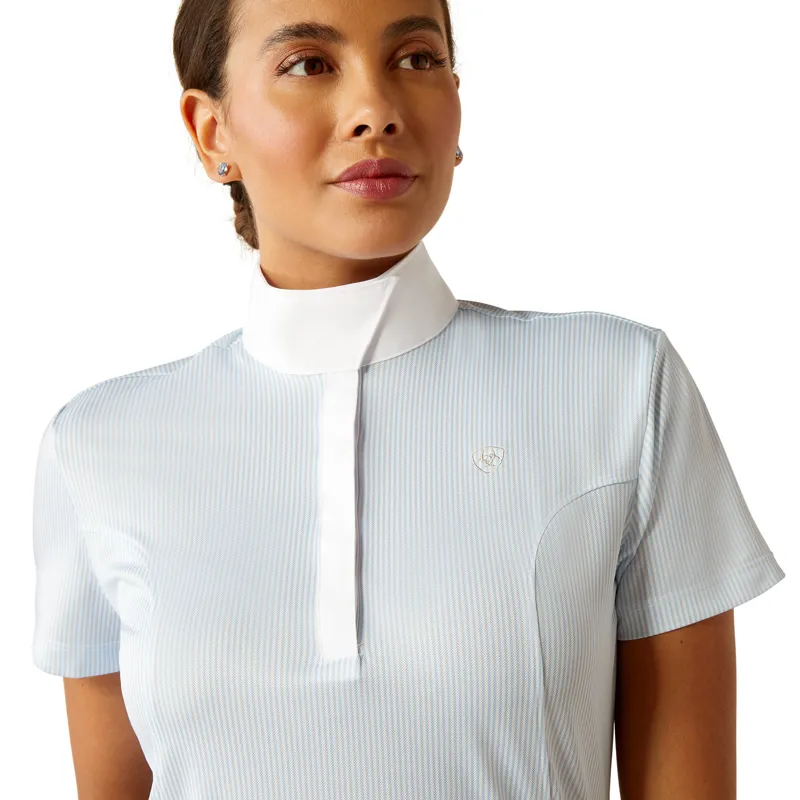 Ariat Ladies Aptos Show Shirt - Blue Stripe-2