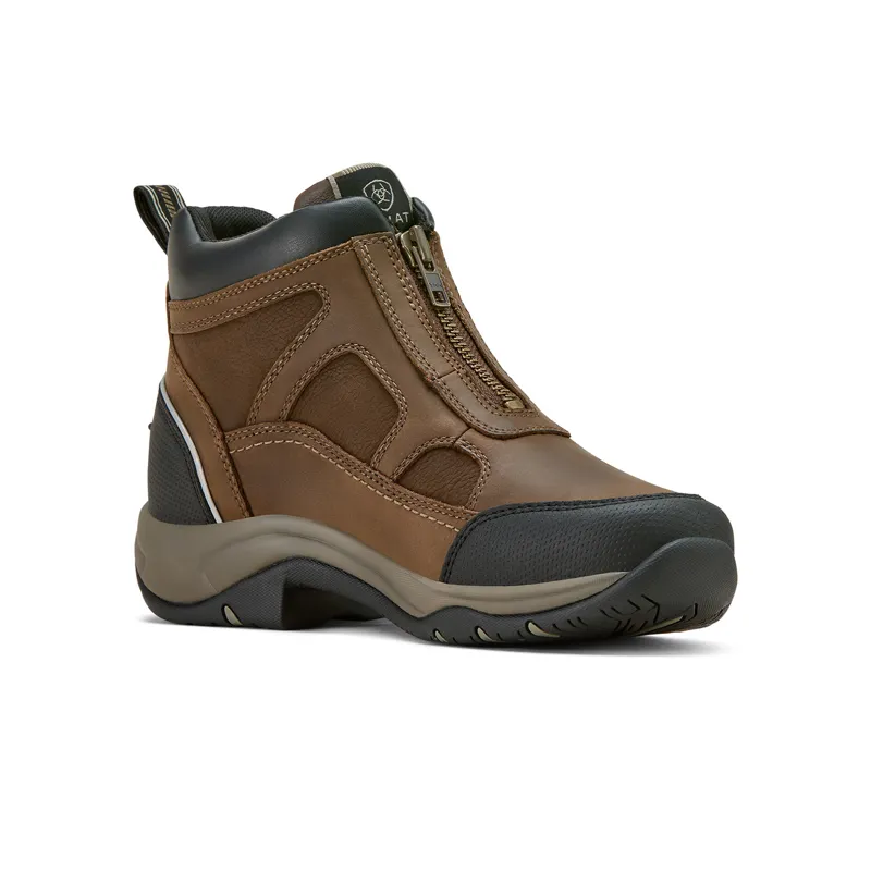 Ariat Ladies Terrain Zip Waterproof Boot - Palm Brown-1