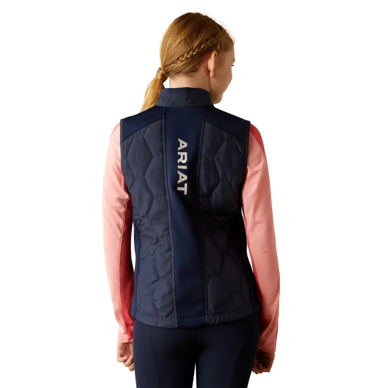 Ariat Youth Fusion Insulated Vest - Navy Team-1