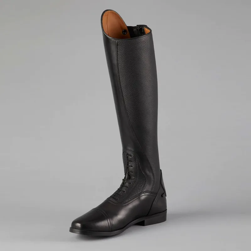 Premier Equine Silentio Mens Tall Leather Field Boots - Black-1