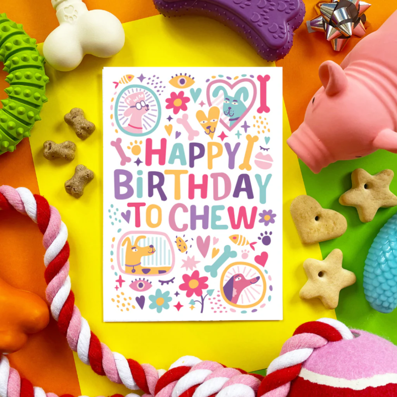 Scoff Paper Happy Birthday To Chew Edible Card-3