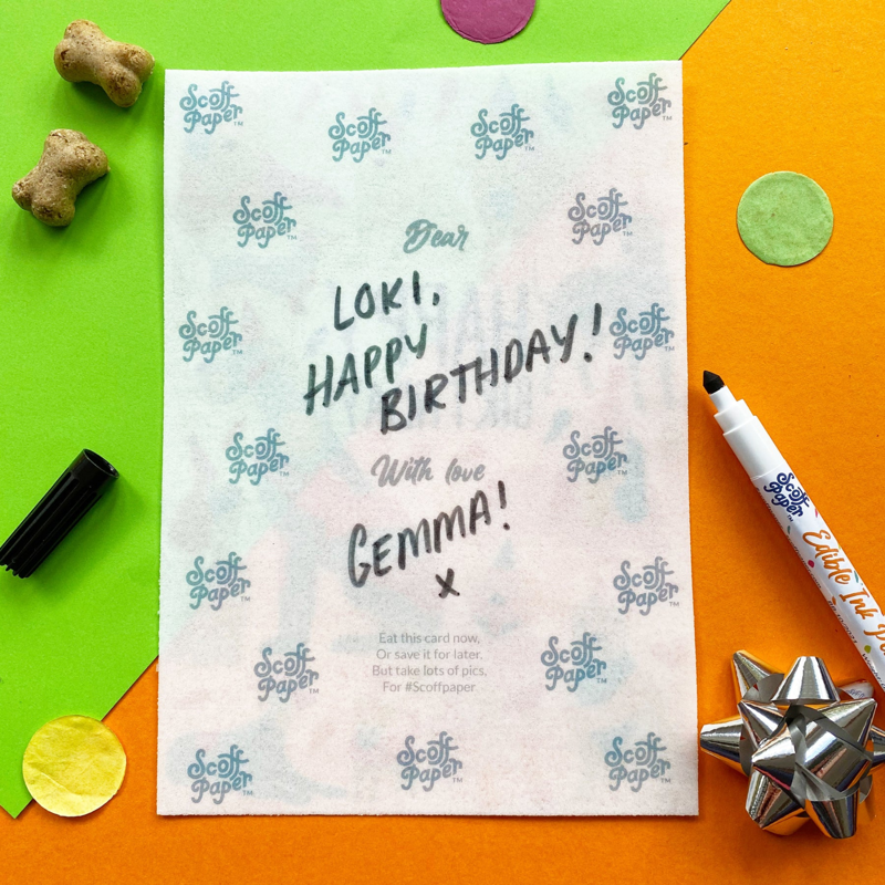 Scoff Paper Edible Ink Pen - Black-1