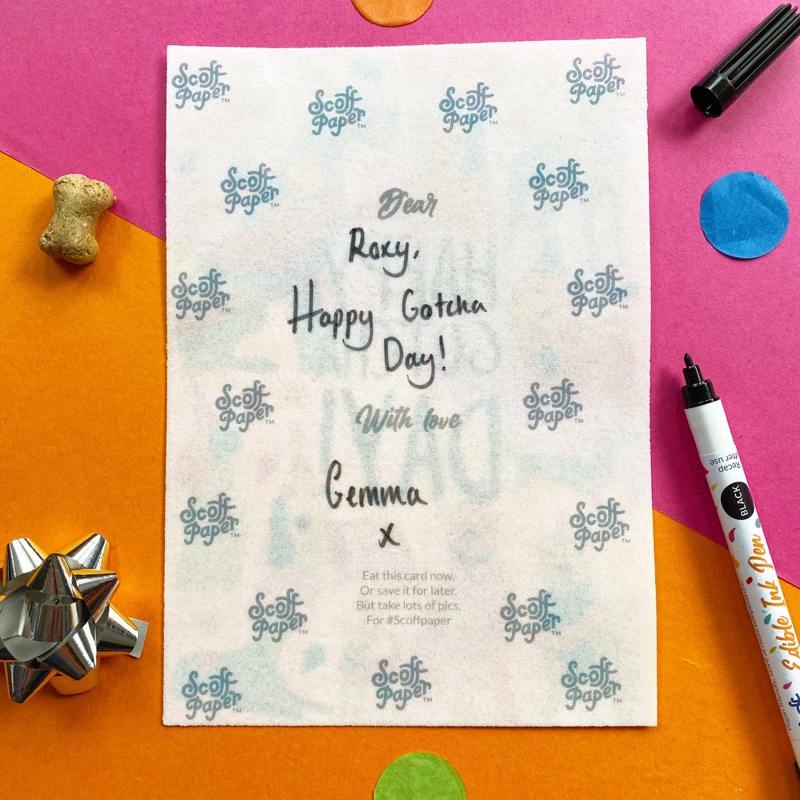 Scoff Paper Edible Ink Pen - Black-2