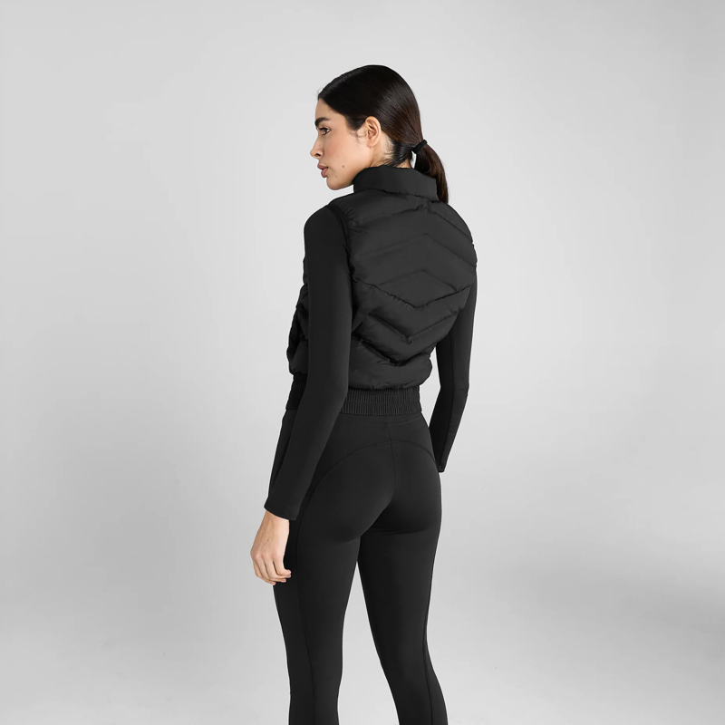 Aztec Diamond Lightweight Gilet - Black-3