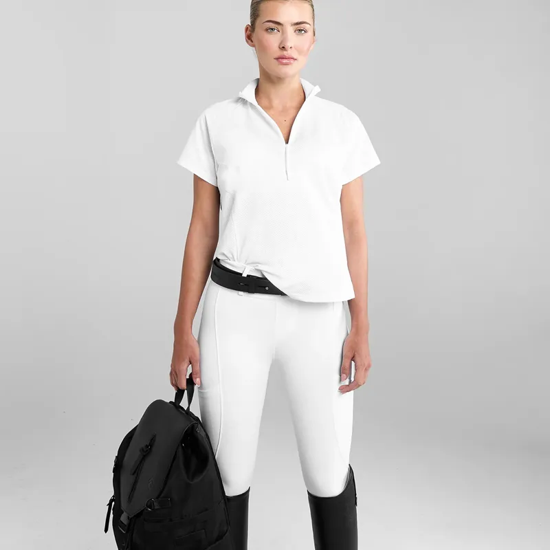Aztec Diamond Full Seat Compression Breeches - White-2