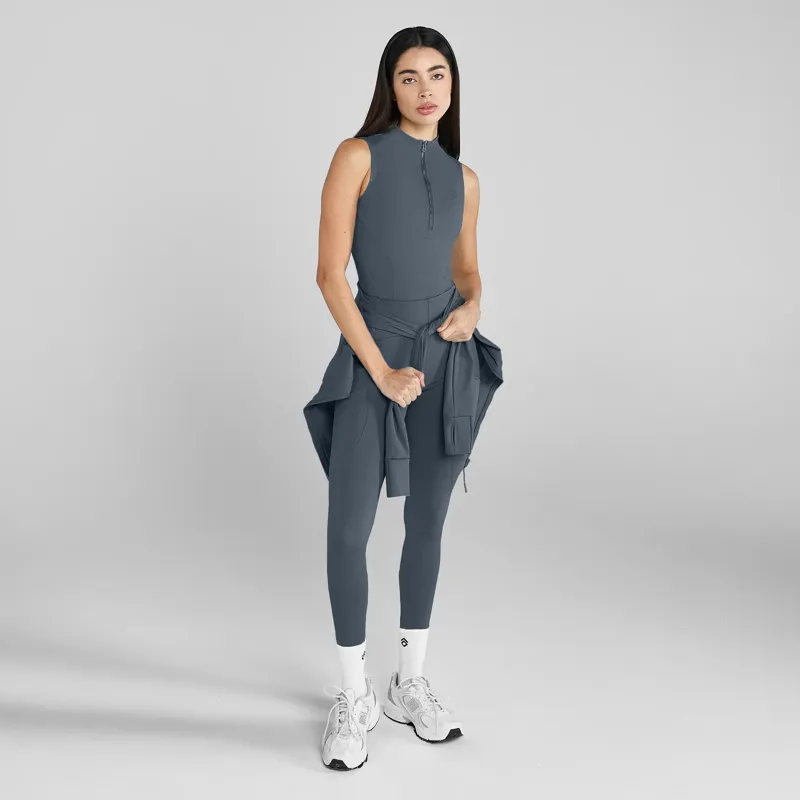 Aztec Diamond Sleeveless Core Base Layer - Petrol-2