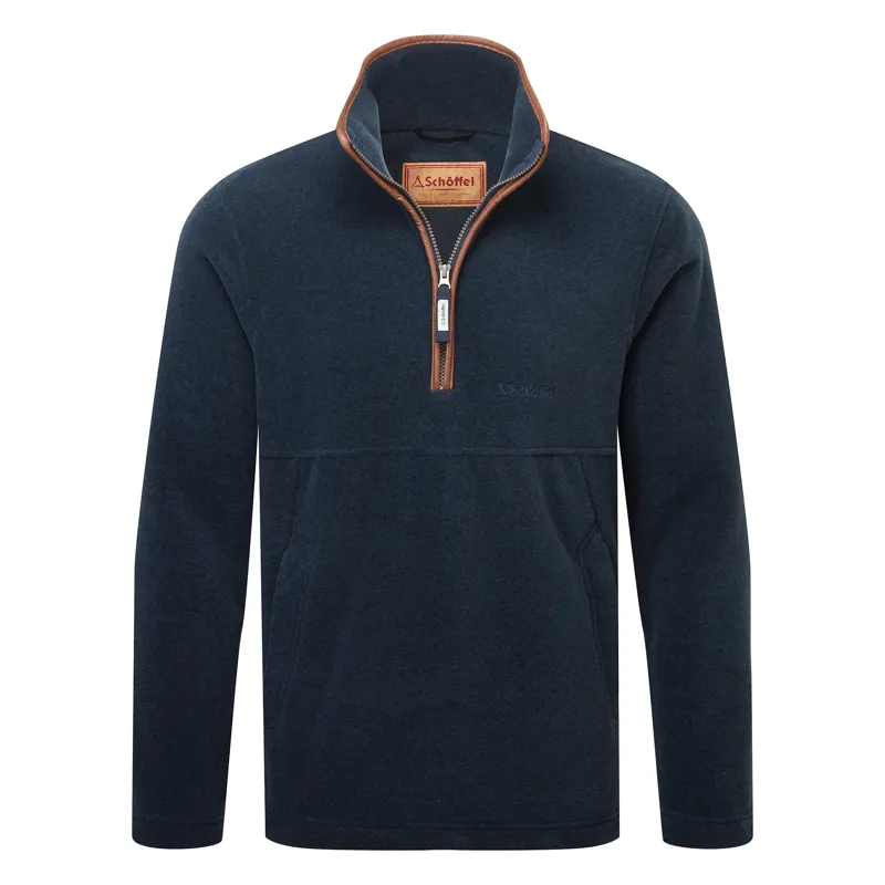 Schoffel Mens Berkeley Zip Fleece - Petrol Blue