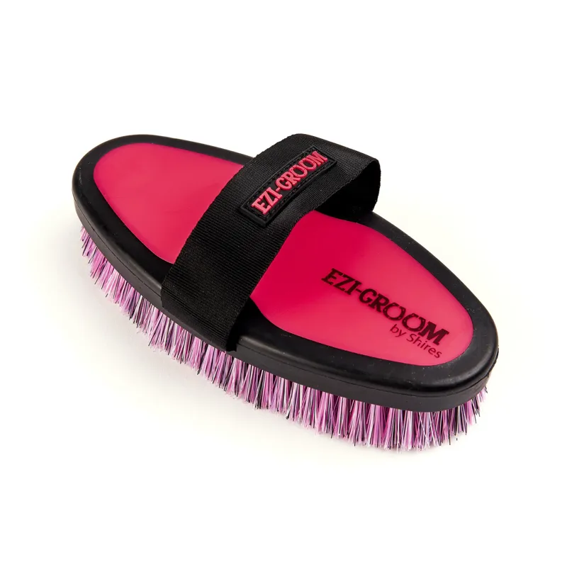EZI-GROOM Grip Body Brush - Bright Pink