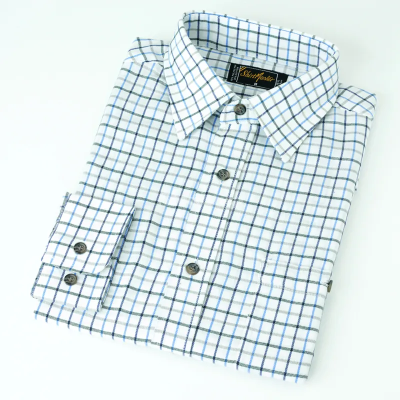 ShirtMaster Mens Tattershall Shirt - Blue