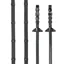 LeMieux Soft Rubber Reins with Stoppers - Black/Silver