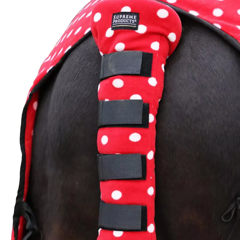 Supreme Products Dotty Fleece Tail Guard - Rosette Red