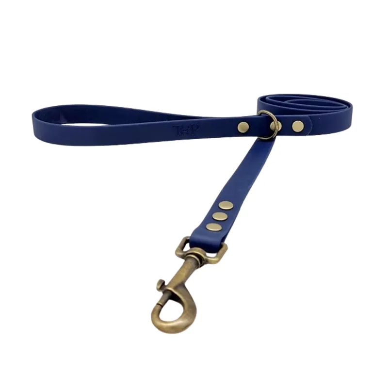 Trinkety Paws Biothane Waterproof Dog Lead - Navy