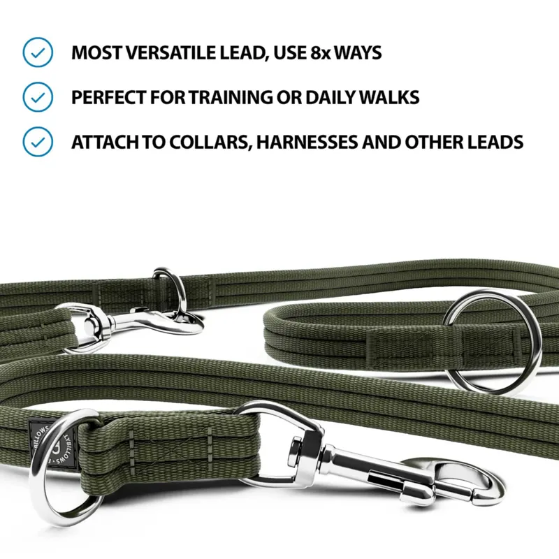 BullyBillows Double Ended Training Lead - Khaki-1