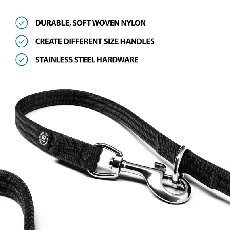 BullyBillows Double Ended Training Lead - Black-2