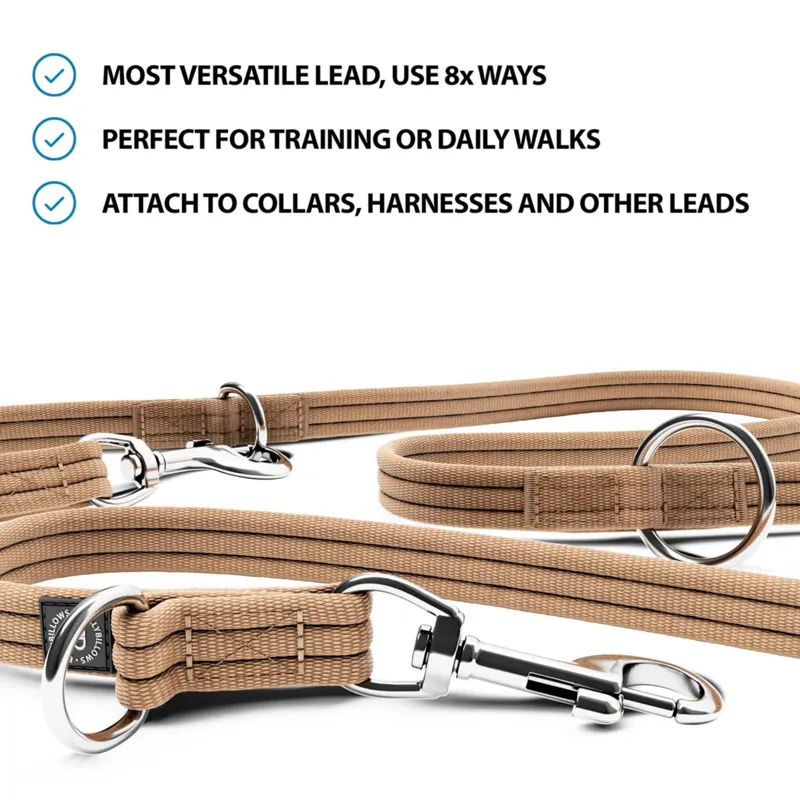 BullyBillows Double Ended Training Lead - Military Tan-2