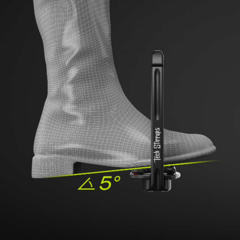 Tech Stirrups Venice Plus Evo Stirrup - Black/Black-1