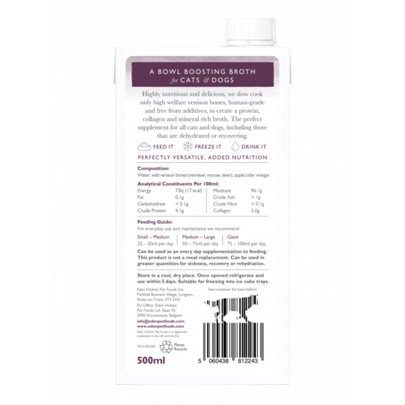 Eden Wild Venison Bone Broth - 500ml-2