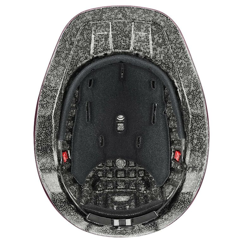 Uvex Kidoxx Riding Helmet - Flower Burgundy Shiny-3