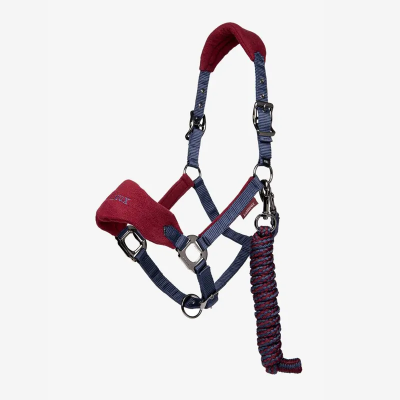 LeMieux Vogue Headcollar and Leadrope - Burgundy