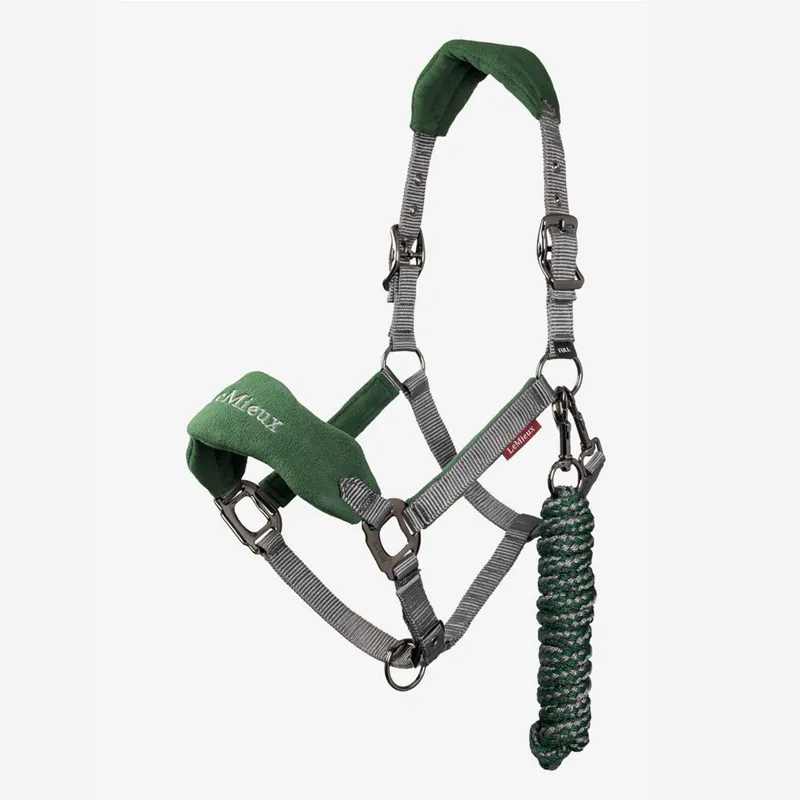 LeMieux Vogue Headcollar and Leadrope - Hunter Green