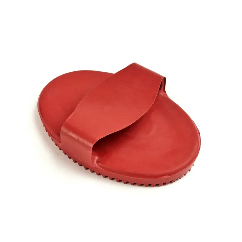 Shires Rubber Curry Comb - Red
