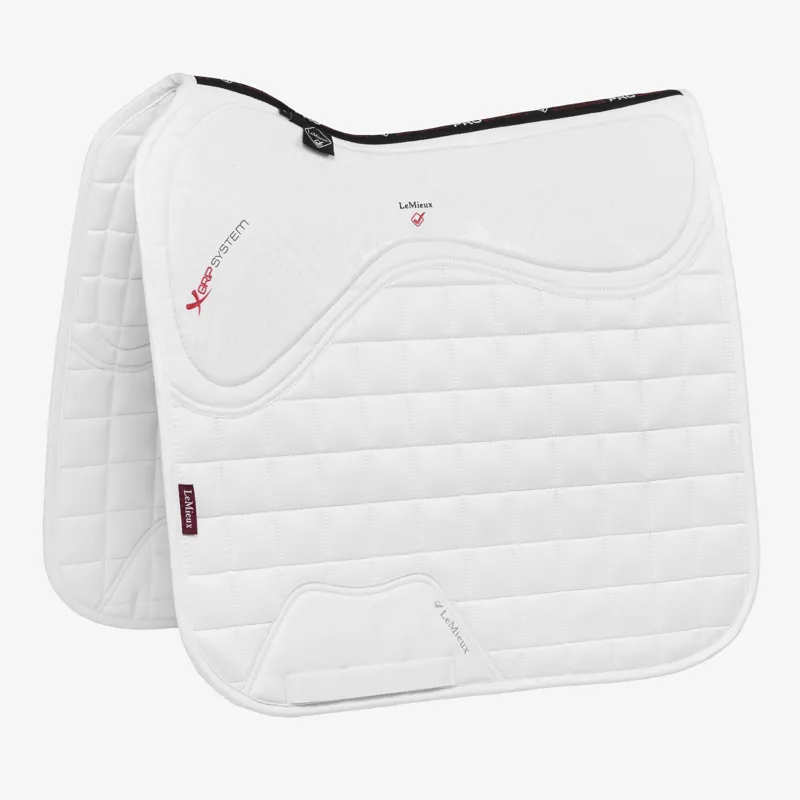 LeMieux X-Grip Dressage Pad - White