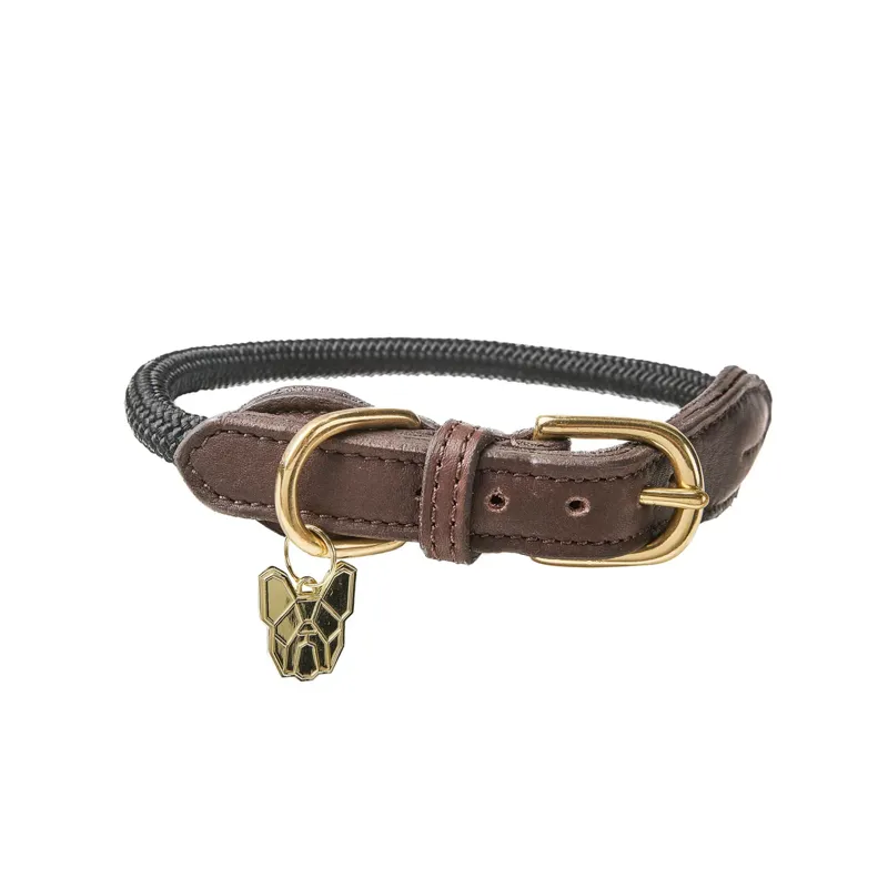 Digby and Fox Fine Rope Collar - Black