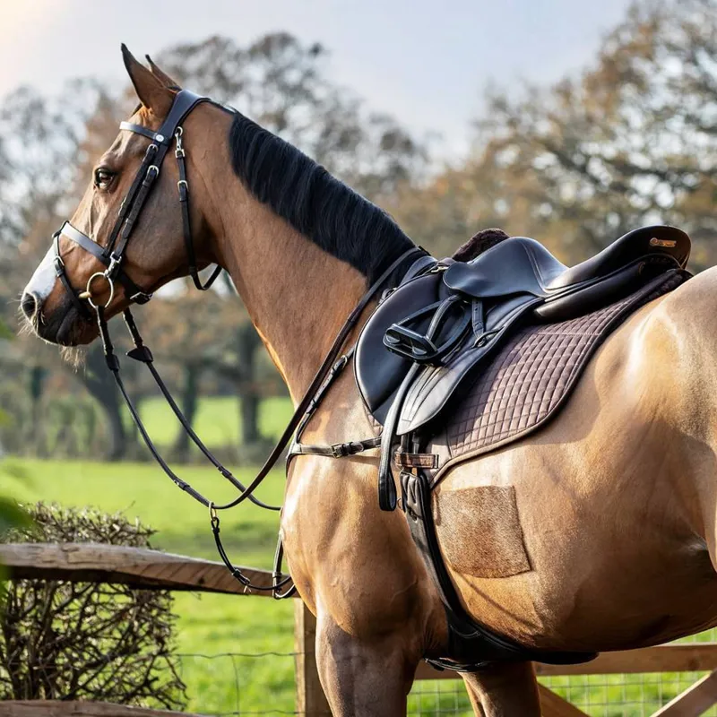 LeMieux Close Contact Cotton Square - Brown-1