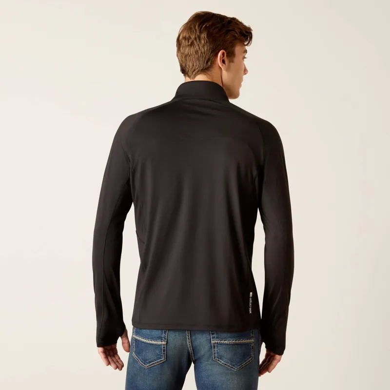 Ariat Mens Lowell 1/4 Zip Base Layer - Black-1