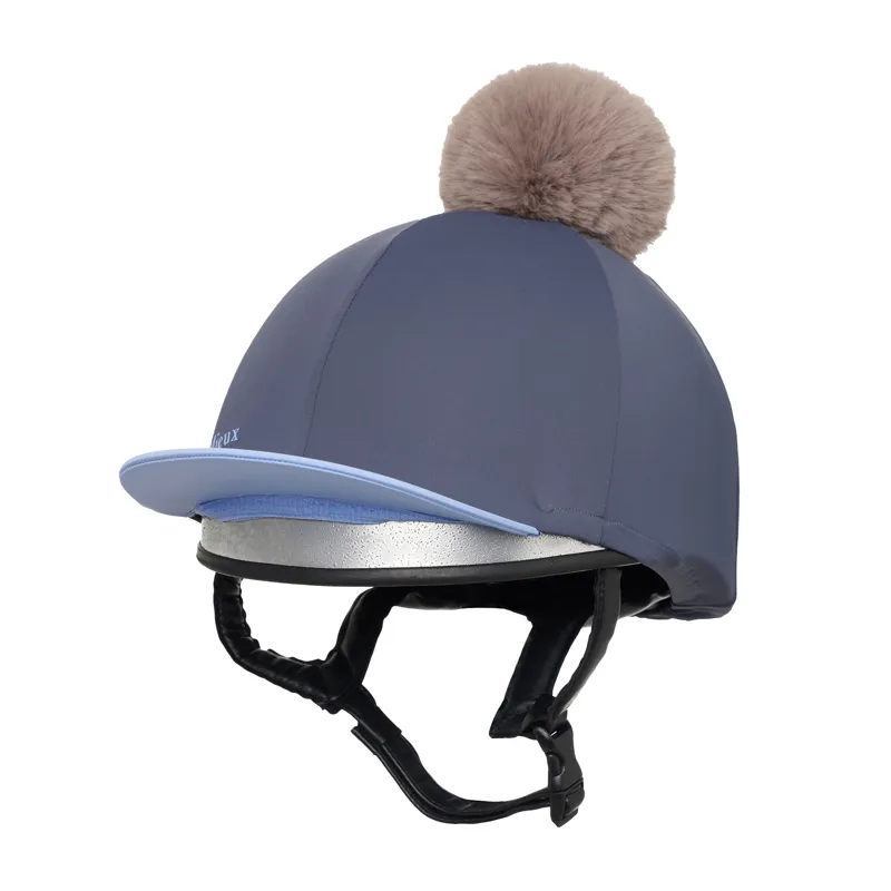 LeMieux Esme Hat Silk - Dusk Blue-2