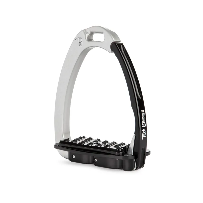 Tech Stirrups Venice Sloped Evo Stirrup - Silver/Black