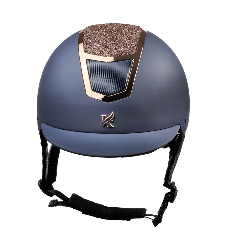 Karben Valentina Riding Hat - Navy/Rose Gold-2