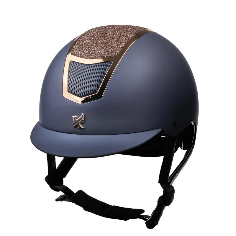 Karben Valentina Riding Hat - Navy/Rose Gold