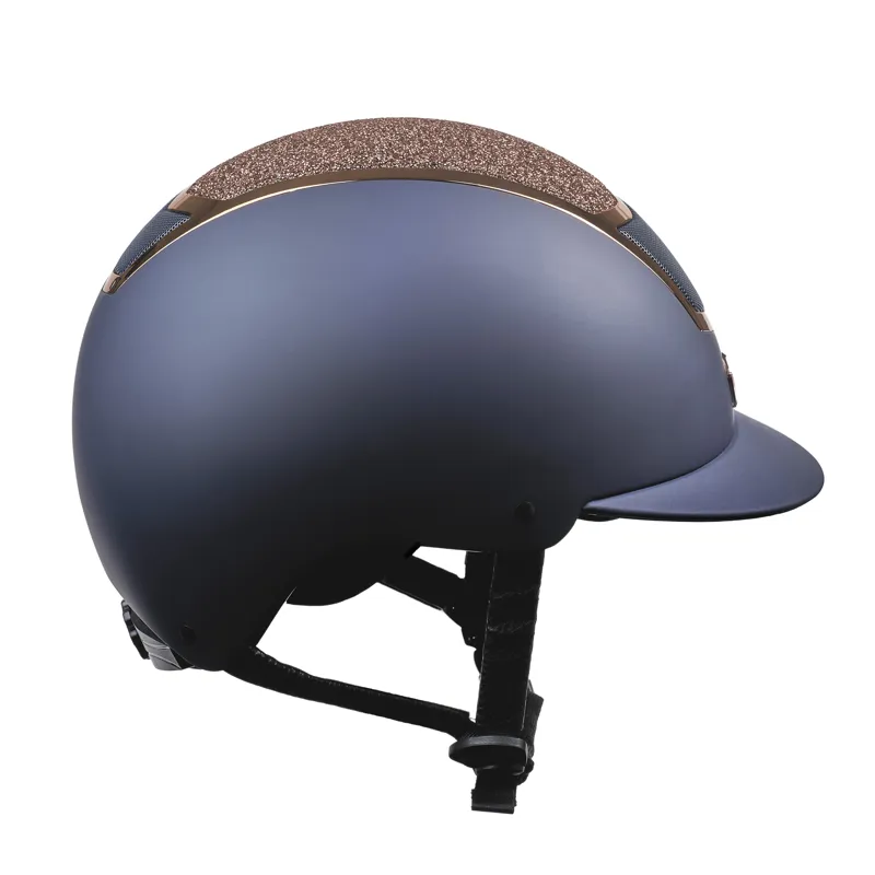 Karben Valentina Riding Hat - Navy/Rose Gold-4