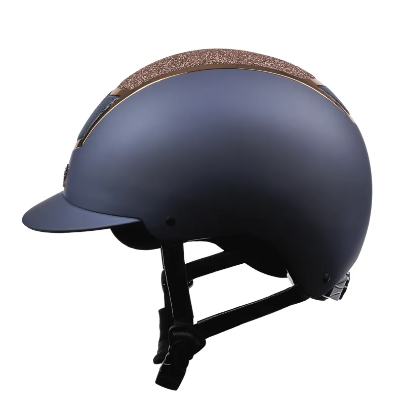 Karben Valentina Riding Hat - Navy/Rose Gold-3