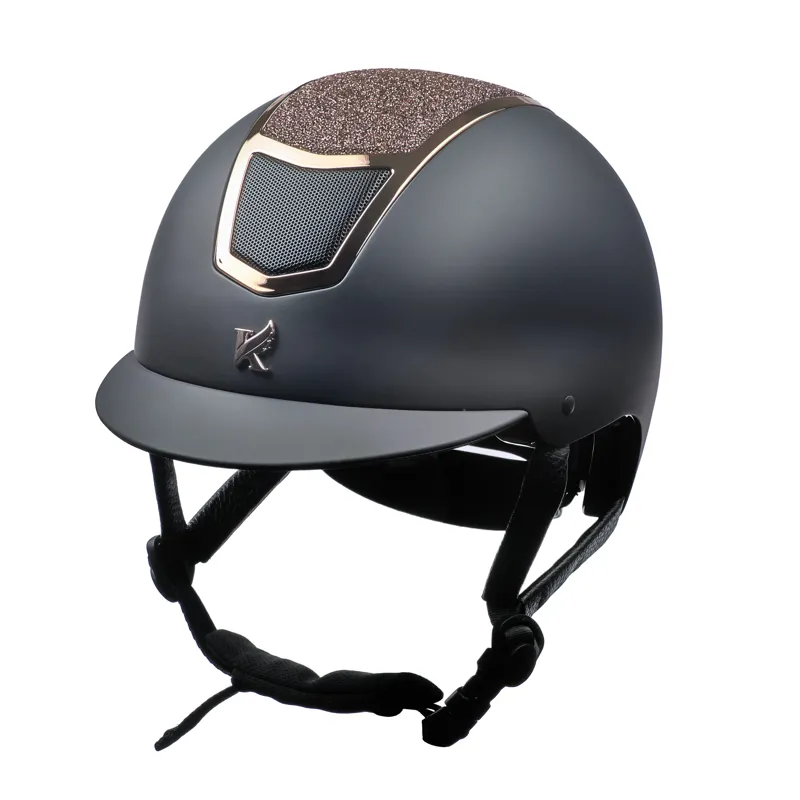 Karben Valentina Riding Hat - Black/Rose Gold