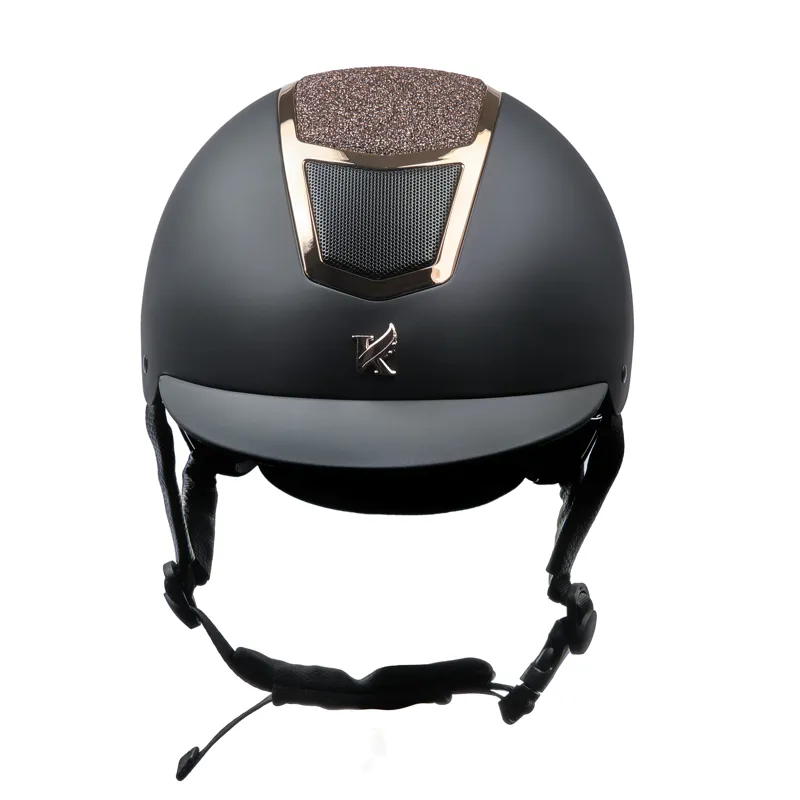 Karben Valentina Riding Hat - Black/Rose Gold-1