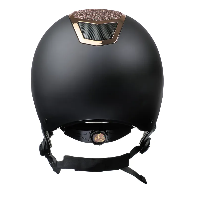 Karben Valentina Riding Hat - Black/Rose Gold-2