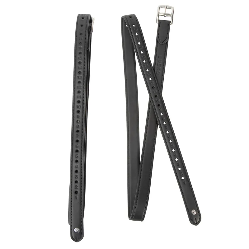 Velociti Lusso Non Stretch Stirrup Leathers - Black