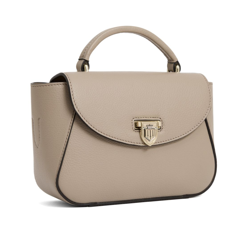 Fairfax and Favor Mini Blenheim Handbag - Stone Leather-1