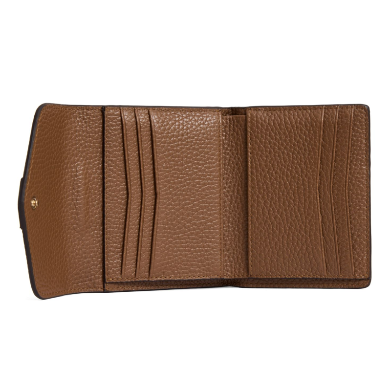 Fairfax and Favor Langford Button Purse - Tan Leather-2