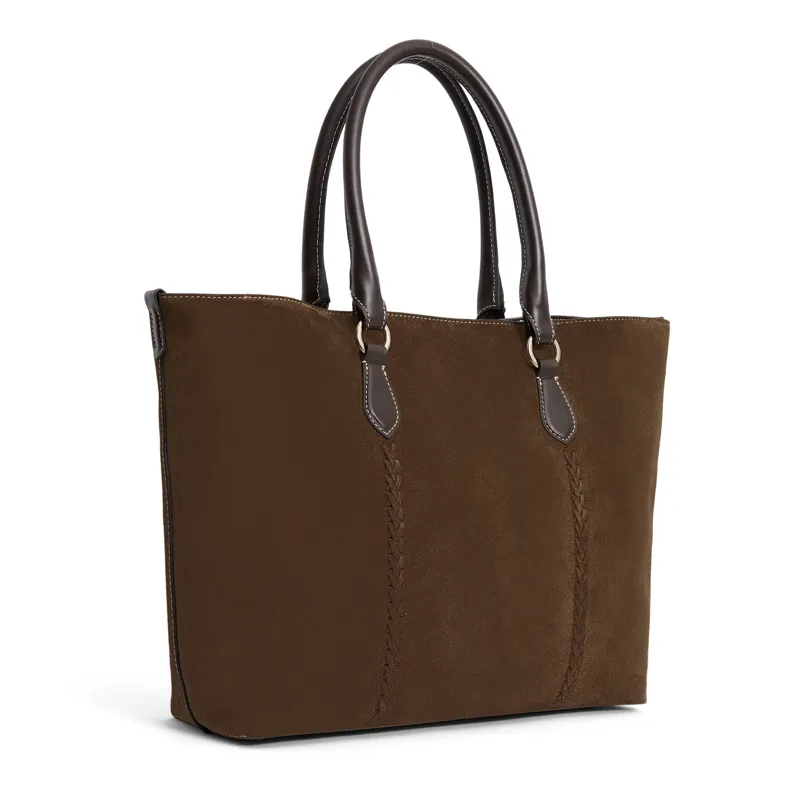 Fairfax and Favor Seville Tote - Dark Taupe-1