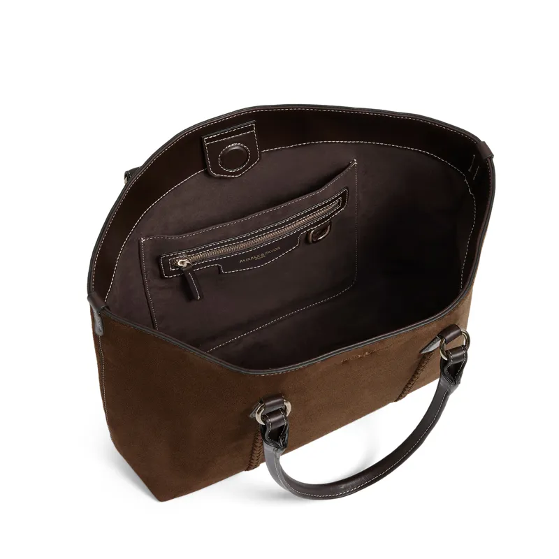 Fairfax and Favor Seville Tote - Dark Taupe-2