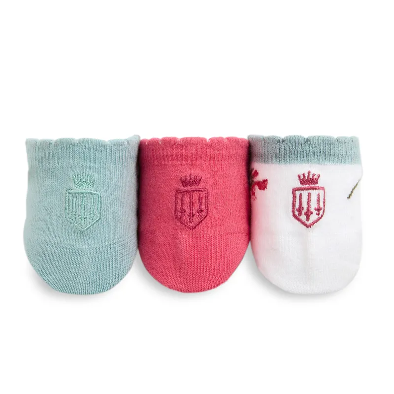 Fairfax and Favor Signature Trainer Socks - Floral/Cherry/Mint-1