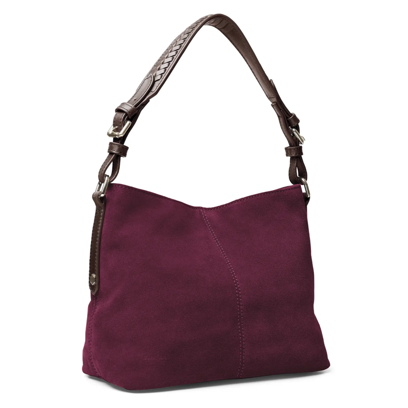 Fairfax and Favor Mini Tetbury Handbag - Elderberry Suede-1