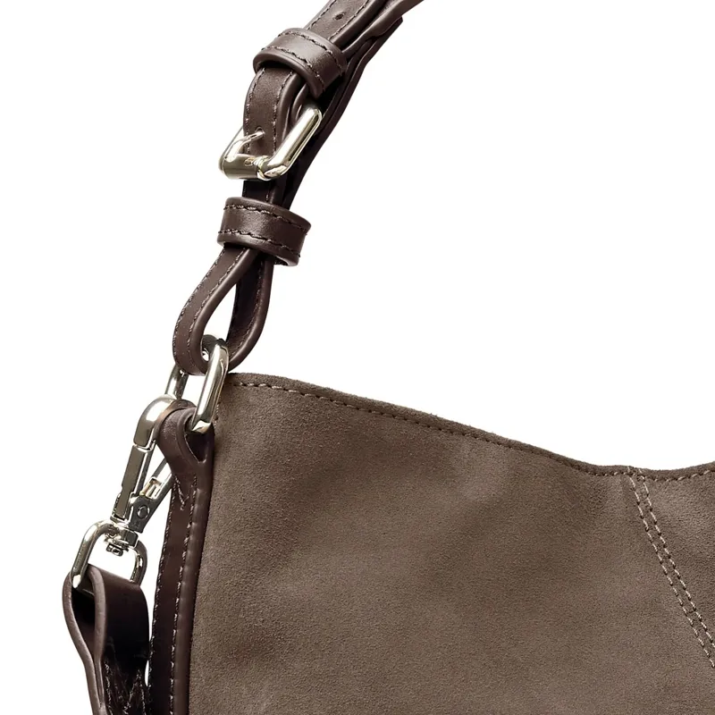 Fairfax and Favor Mini Tetbury Handbag - Fog Suede-2