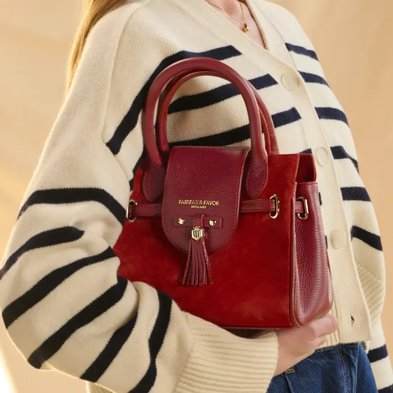 Fairfax and Favor Mini Windsor Handbag - Cherry-5