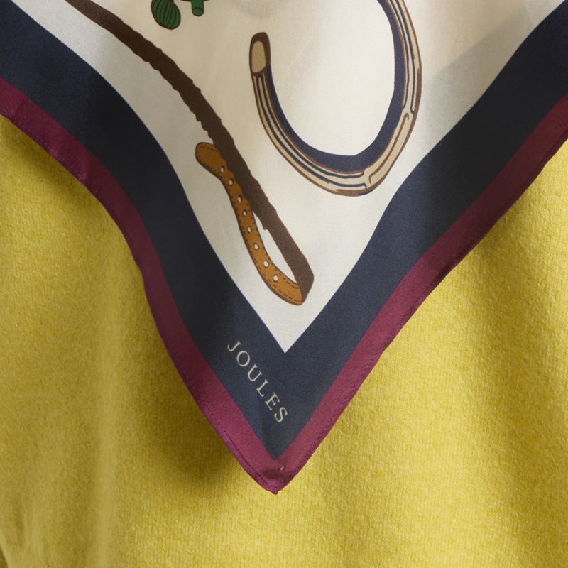 Joules Elsie Scarf - Cream Navy-3